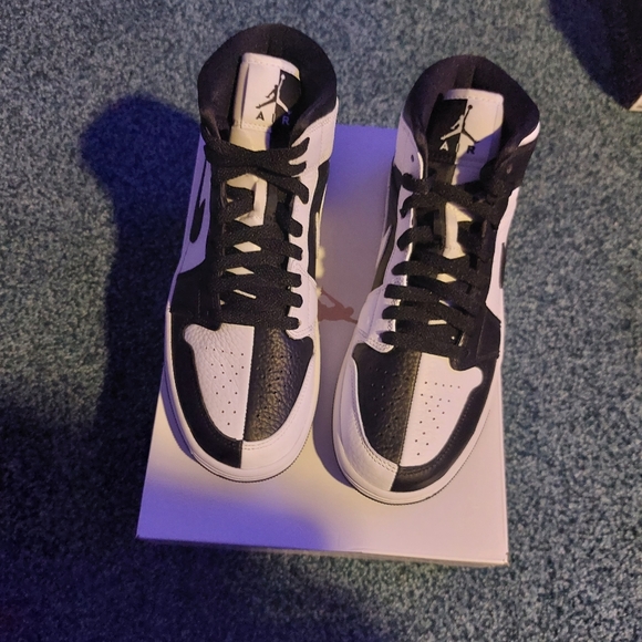 Nike Jordan 1 Mid Split Homage Black White DR0501-101 size 8.5 women's - Picture 7 of 10